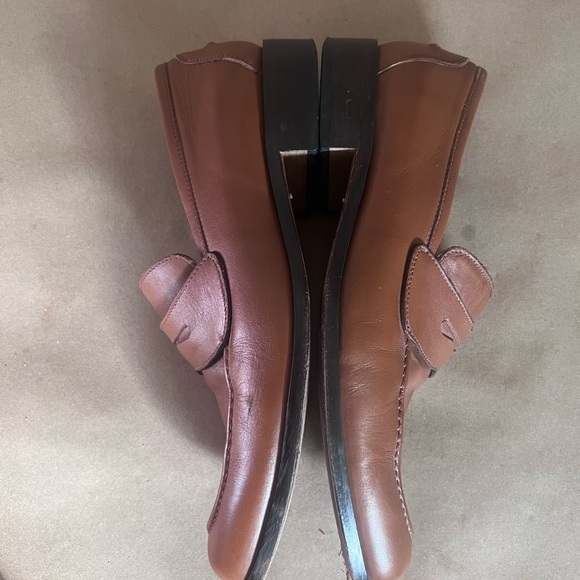 Harrys Of London Made In Italy Slip On Loafer Brown Leather Men’s Shoes US 9